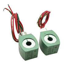 Lot of 2x ASCO Solenoid MP-C-080 238610 -032-D Coil 120V AC 50/60Hz  Green Epoxy