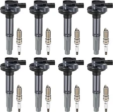 For Ford F-150 Mustang 2011-2016 V8 5.0L 8 Pack UF622 Ignition Coil & Spark Plug