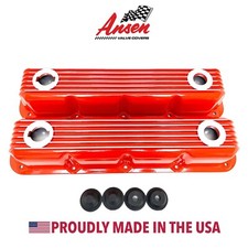 Mopar Performance Magnum Valve Covers 5.2l5.9l V8 - Finned Orange - Ansen Usa