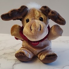 Dan Dee Moose Stuffed Plush 6" Jingle Bell Rock Singing Christmas Stuffed Animal