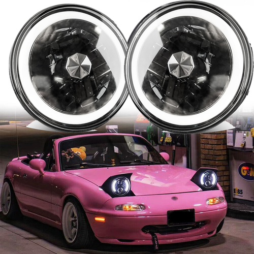 Pair 7inch For 90-97 Mazda NA Miata MX5 MX-5 H6024 LED - Foto 2