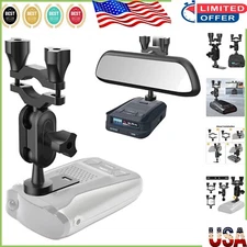 Uniden Radar Detector Rearview Mirror Mount - Easy Install & 360-Degree Rotation