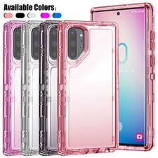 For Samsung Galaxy Note 10 Plus Luxury Rugged Transparent Case Clear Phone Cover