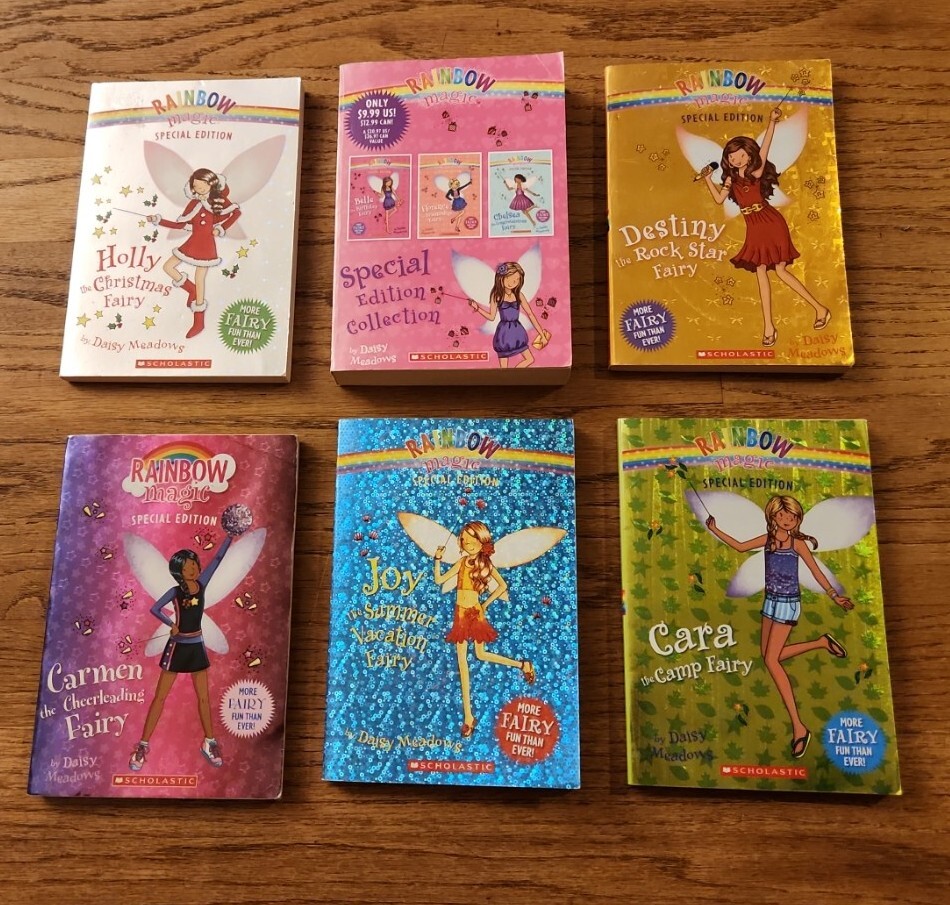 8 Rainbow Magic SPECIAL EDITION Fairies lot Belle Cara Joy Destiny