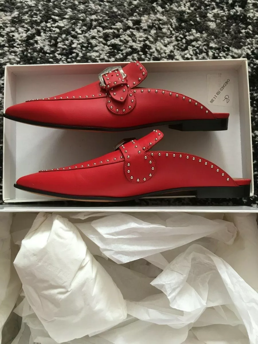 Bright red loafers store