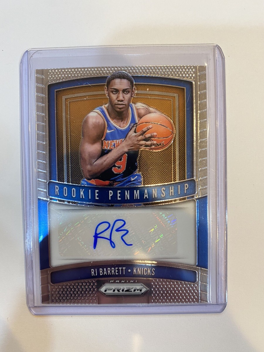 R.J. RJ BARRETT 2019-20 Panini Prizm Penmanship Rookie Card RC