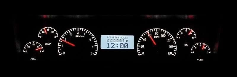 Sistema de calibre analógico Dakota Digital 1977-90 Chevy Impala Caprice VHX-77C-CAP-K-W Foto 2 de 4