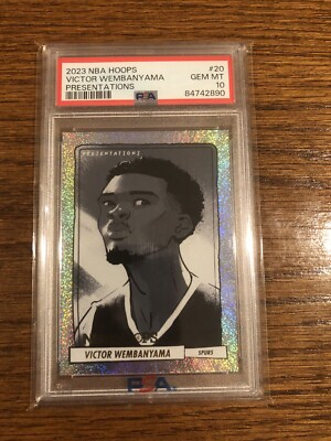 2023 Panini NBA Hoops VICTOR WEMBANYAMA PRESENTATIONS PSA 10 GEM