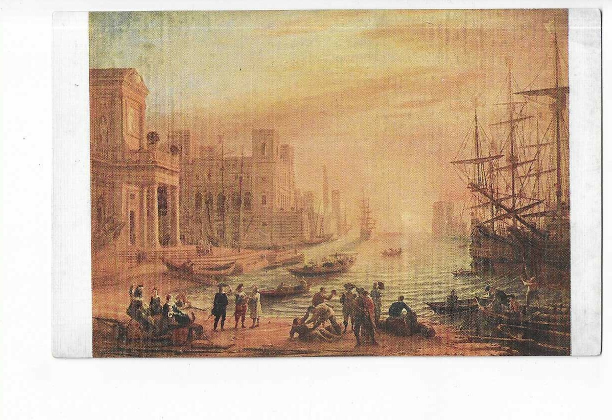 Painting Painter Claude Gelée A Port Of The Sea At Sunset | eBay Australia