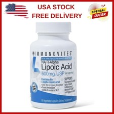 Immunovites Stabilized R-alpha Lipoic Acid  True  600Mg Per Serving