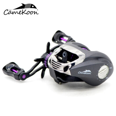 CAMEKOON Baitcaster Angelrolle 180m/0,23mm 6,3:1 Multirolle zum Salzwasserfische