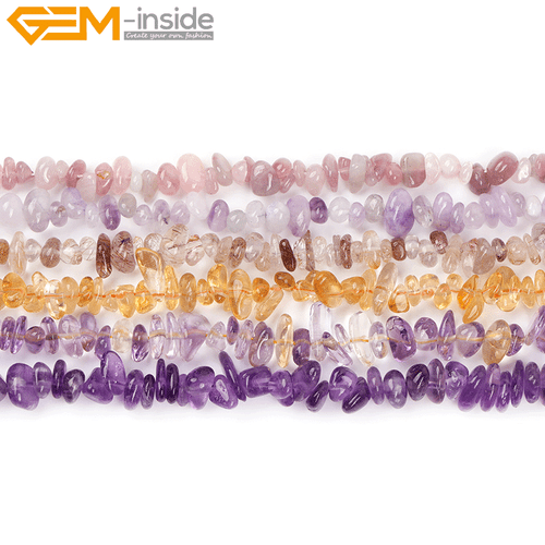 6x8mm Natural Stone Chips Beads For Jewelry Making 15" Wholesasle Loose Beads - Picture 5 of 195