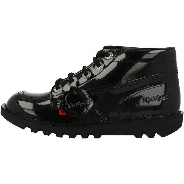 kickers patent boots
