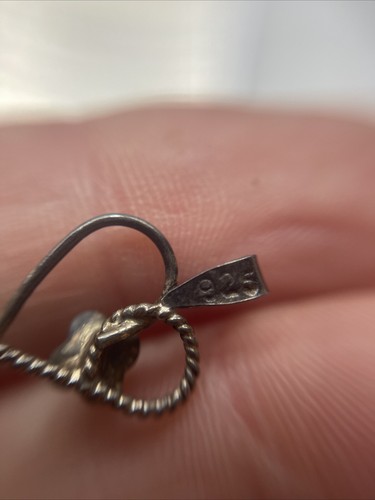 Stunning Small Signed 925 Sterling Silver Heart Design Pendant #Z18 - Picture 9 of 12