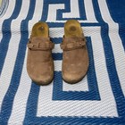 Papillio By Birkenstock DANA Wedge Clogs Womens EU 38 US 7 OILED BROWN LEATHER