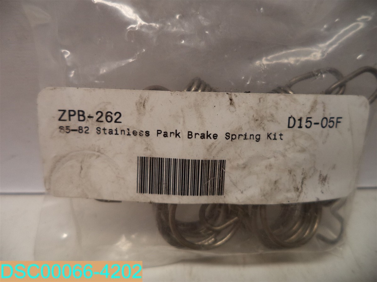 ZPB-262 65-82 Stainless Park Brake Spring Kit D15-05F | eBay