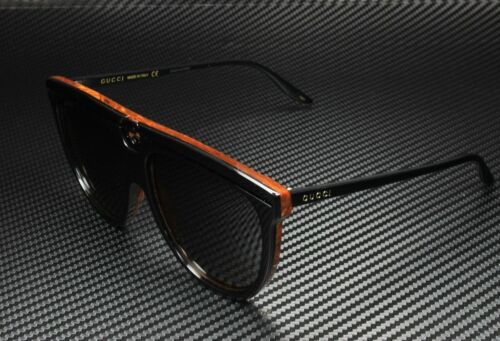 GUCCI GG0732S 001 Aviator Black Grey Women's Sunglasses 61 mm - Afbeelding 1 van 5