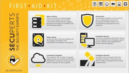 First Aid Kit - SecuPerts - Notfall USB Stick oder DVD erstellen - Download -ESD - Bild 2 von 2