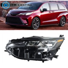 For 2021 2022 Toyota Sienna Le Xle Left Driver Side Headlight Assembly Wo Drl