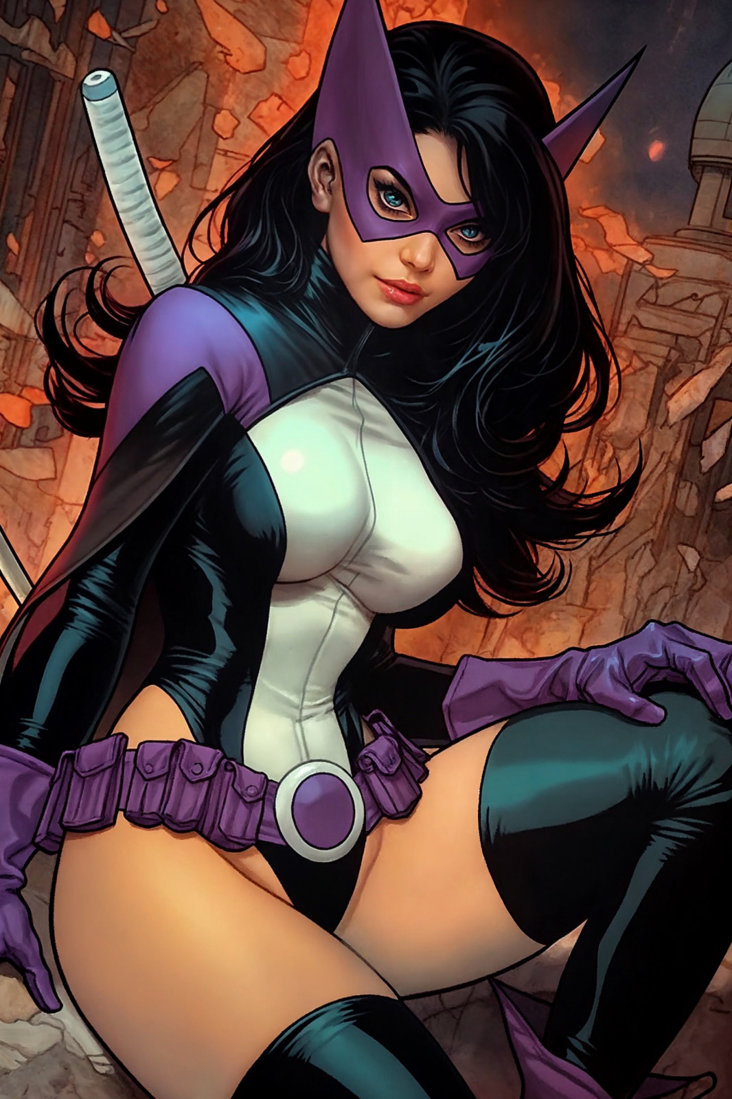 THE HUNTRESS Fine Art Print 13x19 Limited Edition 1 of 30 DC Comics