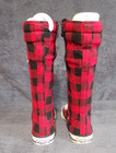 Fashion 6, 12.5" Tall Lace Side Zipper Plaid Sneakers women's size 8M — photo 3