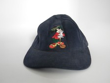 Vintage Disney Store Mickey Mouse Golf Baseball Hat wLeather Strap Made in USA!