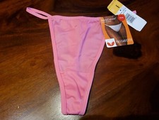 NWT Vassarette "Body Curves" Thong Panty Size 6 Med Rare - Memoirrose Pink