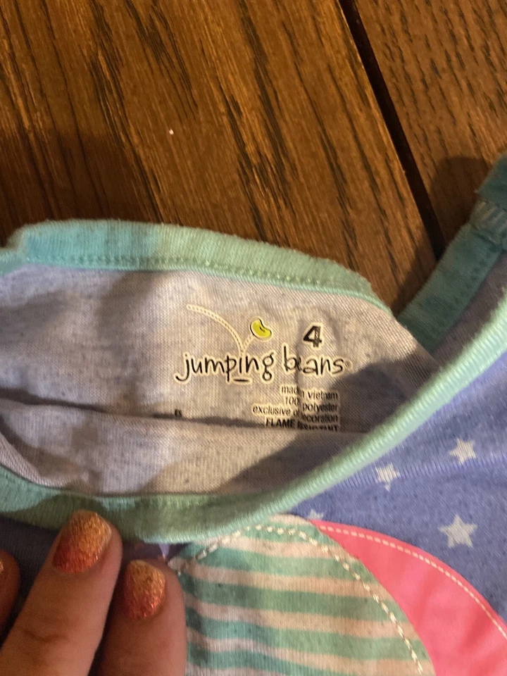 Girls Size 4 Pajamas Hot Air Ballon - Imagem 3 de 4