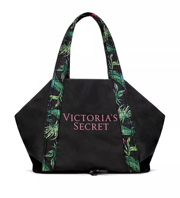 Victoria’s Secret Tropical Palm Packable Weekend Getaway Tote Bag eBay