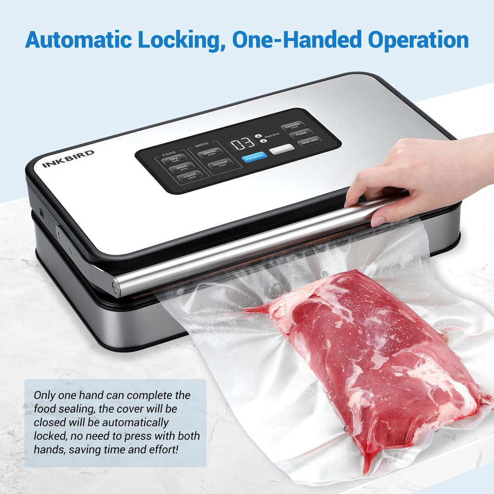 160W Full Automoatic Vacuum Sealer Machine Double Pump Food Storage Liquid/Moist - Image 3 of 4