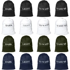 Laundry Bag Heavy Duty Bag Large Dirty Clothe Organizer with Backpack Drawstring