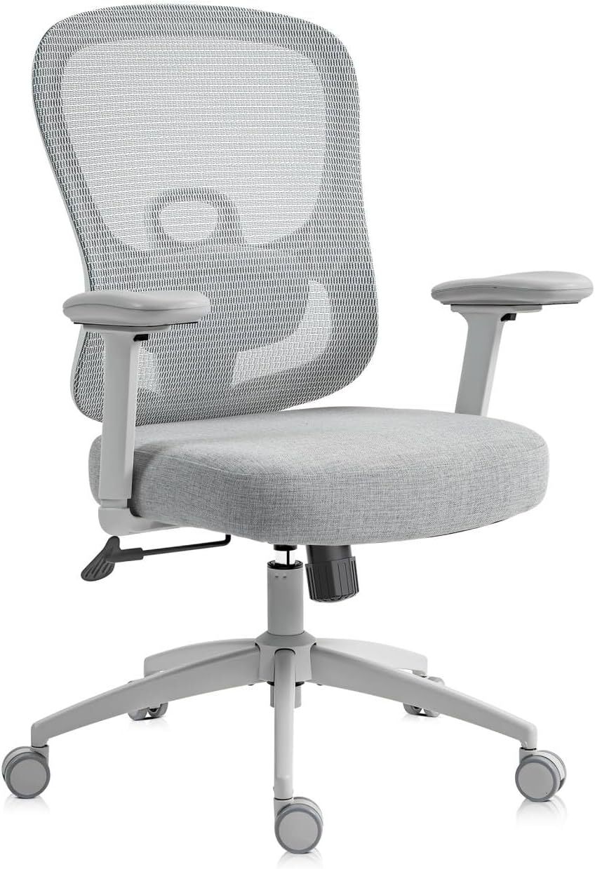 Multi-function Lumb... Home Office Chair with Mesh Back Ergonomic Office Chair