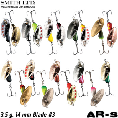 Smith AR-S 3.5 g Assorted Colors Trout Spinner