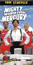 1999 PHOENIX MERCURY WNBA BASKETBALL POCKET SCHEDULE