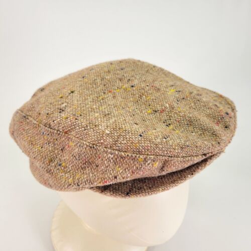 Stetson Konfetti Tweed Cabbie Mütze Kappe groß Wollmischung Zeitungsjunge Gatsby Vintage - Bild 3 von 10