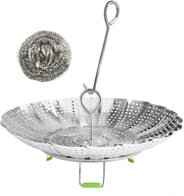 Cesta De Vapor De Verduras Cesta Vapor Plegable De Acero Inoxidable Para Cocinar