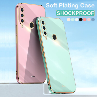 For Huawei Y6P Y7A Y9S Y9 Prime 2019 Silicone Soft Plating Shockproof Case Cover