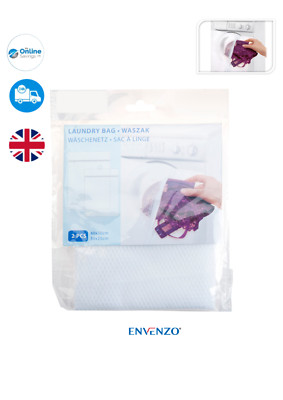 Netz Wäschesack 2 Stück für Waschmaschinen BH Dessous Socken 40 x 30 - 30 x 25