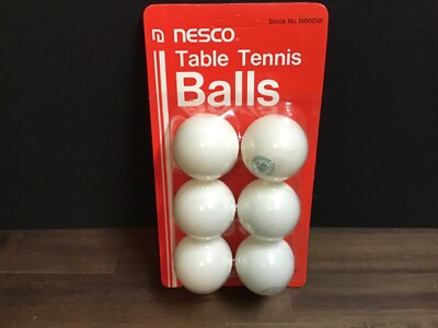 Vintage NESCO Table tennis balls six in a pack