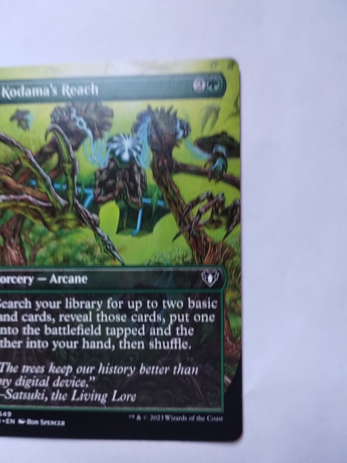 Borderless KODAMA'S REACH mtg NM-M Commander Masters Common - Magic The ...