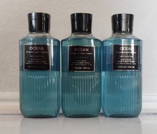 Bath  Body Works Men's OCEAN 3-In-1 Hair, Face  Body Wash  Set of 3 