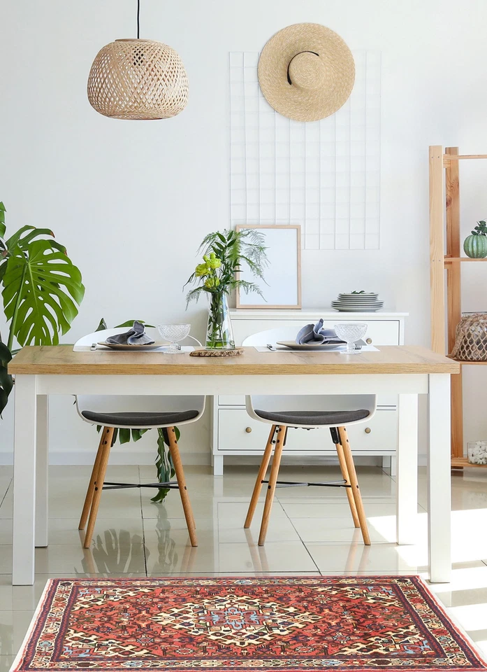 Alfombra oriental vintage anudada a mano alfombra tradicional de lana de 3'2" x 4'9" Foto 2 de 4