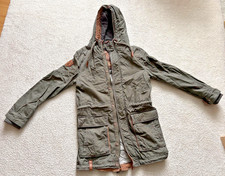 Naketano Männer, Unisex, dünner Parka oliv Schnizzel Dizzel Popizzel Gr.M