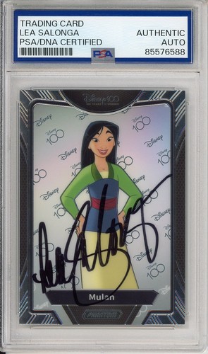 2023 KAKAWOW DISNEY 100 CHROME PRINCESS MULAN SIGNED LEA SALONGA PSA DNA COA