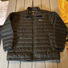 Slumberjack Down Insulated Puffer Jacket Black Men’s XL Camping Outdoor Gear