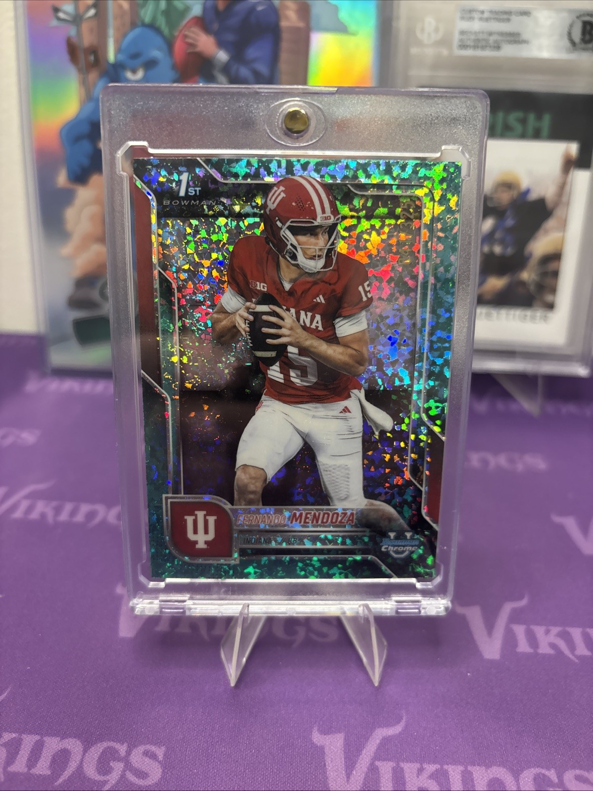 2025 Bowman Chrome U Fernando Mendoza Aqua Mini-Diamond #109 6/325