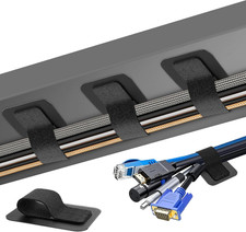 Cable Management under Desk,  Up to 15 Cord   Enhanced Wire Holder  Cord Organize