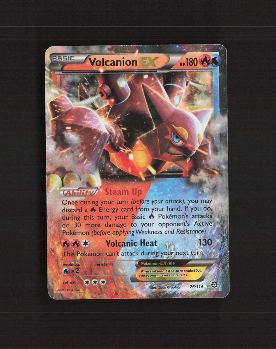 Volcanion EX 26/114 Steam Siege Ultra Rare Holo Pokemon Card MP | eBay