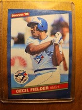 1986 DONRUSS #512 CECIL FIELDER ROOKIE CARD RC TORONTO BLUE JAYS