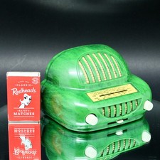 Vtg. Miniature Sonora Sonorette 50 Radio Transistor Green Bakelite Plastic Works